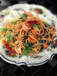 Spaghetti crevettes
